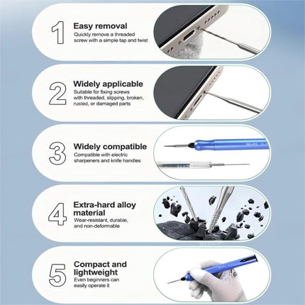 RELIFE TX1 Alloy Sliding Thread Screw Drill Bit Set