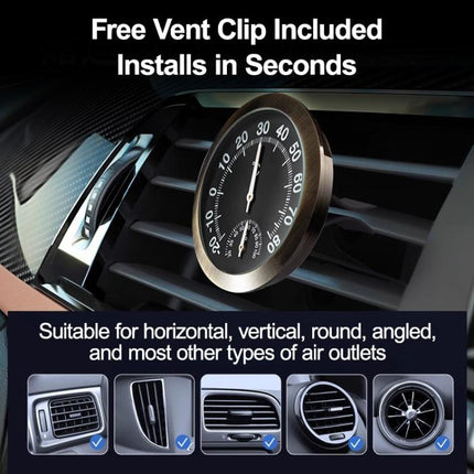 High-precision Pointer-type Luminous Car Thermometer Hygrometer, Thermometer Hygrometer