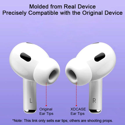 XDcase 4 Pairs Silicone Earplugs with Pressure Relief Holes L / M / S / XS Size, L / M / S / XS