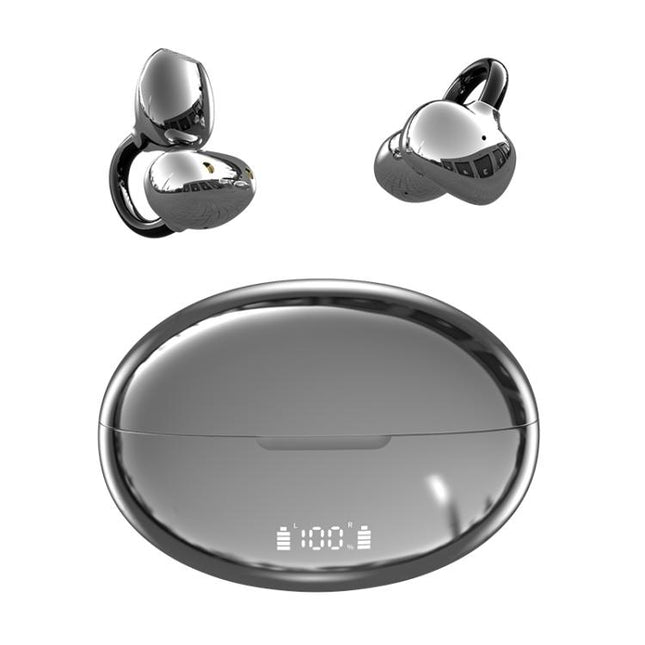 Q108 Digital Display Open Ear Clip Bluetooth 6.1 Wireless Earphones