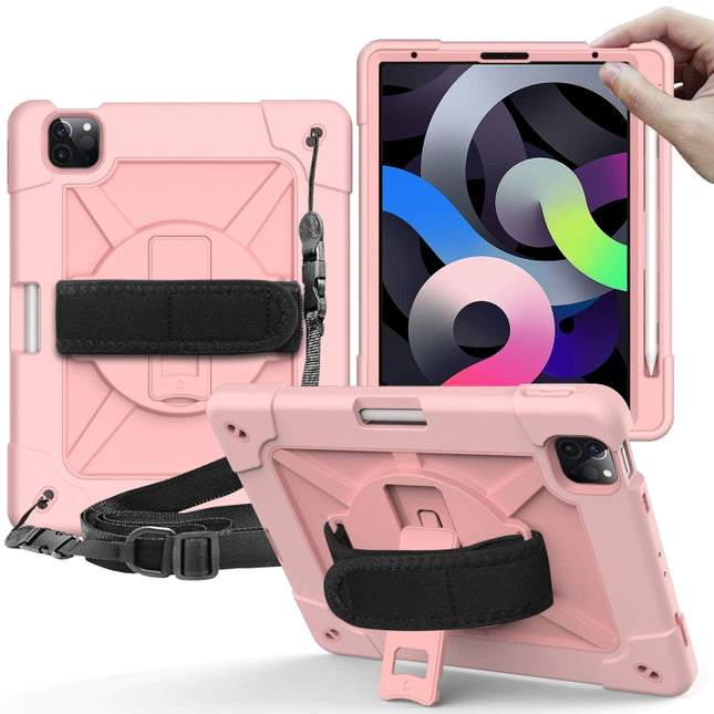 Funda protectora de silicona y PC a prueba de golpes con diseño de robot en color de contraste y soporte para iPad Air 2022/2020 10.9 y Samsung Galaxy Tab A7 10.4 (2020) T500/T505