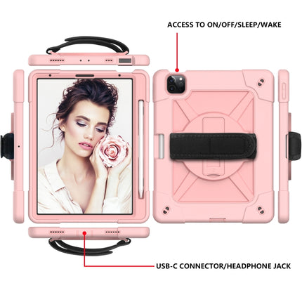 Contrast Color Robot Shockproof Silicone + PC Protective Case with Holder, For iPad Air 2022 / 2020 10.9, For Samsung Galaxy Tab A7 10.4 (2020) T500/T505