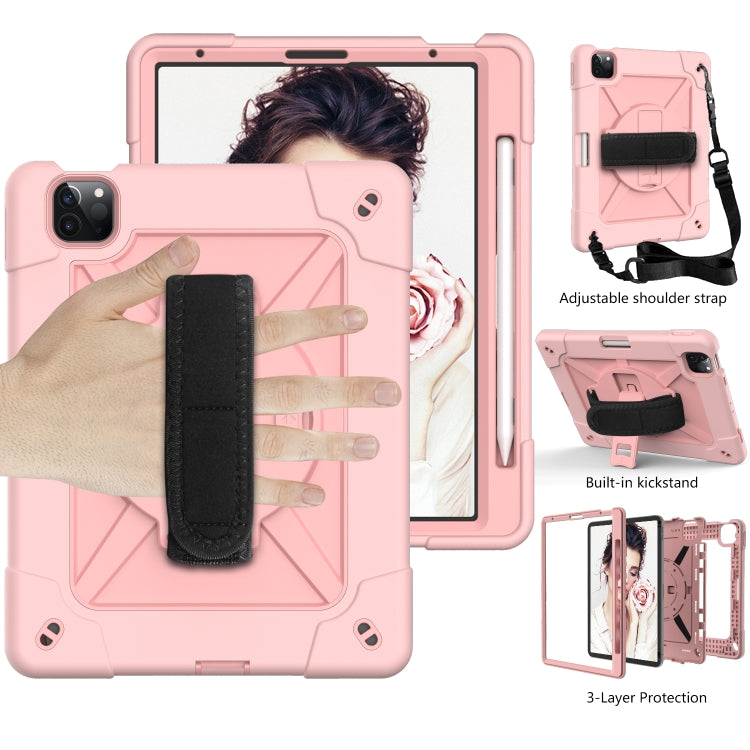Funda protectora de silicona y PC a prueba de golpes con diseño de robot en color de contraste y soporte para iPad Air 2022/2020 10.9 y Samsung Galaxy Tab A7 10.4 (2020) T500/T505