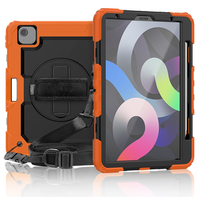 Funda protectora de silicona y PC a prueba de golpes con soporte, correa para el hombro, correa para la mano y ranura para bolígrafo, para iPad Air 2022/2020 10.9, para Samsung Galaxy Tab A7 (2020) T500/T505