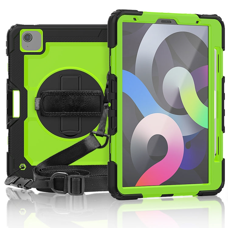 Funda protectora de silicona y PC a prueba de golpes con soporte, correa para el hombro, correa para la mano y ranura para bolígrafo, para iPad Air 2022/2020 10.9, para Samsung Galaxy Tab A7 (2020) T500/T505
