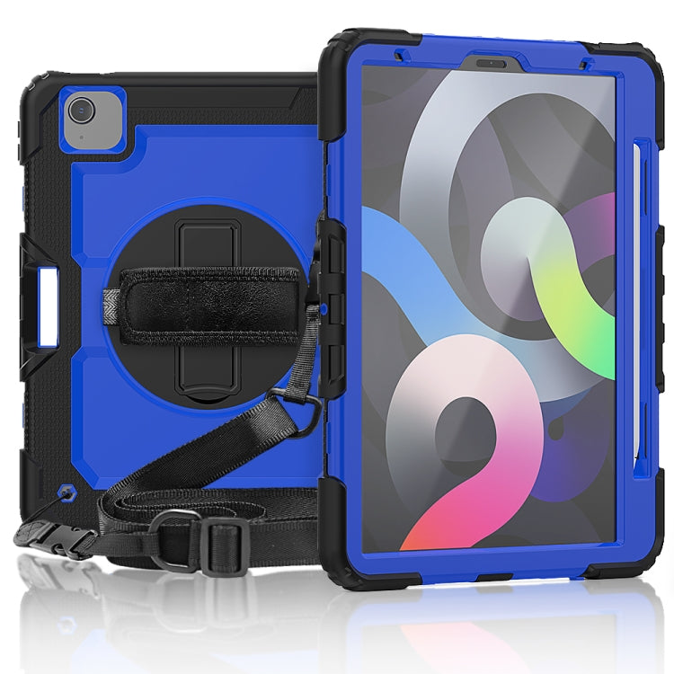 Funda protectora de silicona y PC a prueba de golpes con soporte, correa para el hombro, correa para la mano y ranura para bolígrafo, para iPad Air 2022/2020 10.9, para Samsung Galaxy Tab A7 (2020) T500/T505