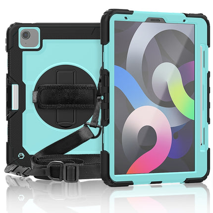 Funda protectora de silicona y PC a prueba de golpes con soporte, correa para el hombro, correa para la mano y ranura para bolígrafo, para iPad Air 2022/2020 10.9, para Samsung Galaxy Tab A7 (2020) T500/T505