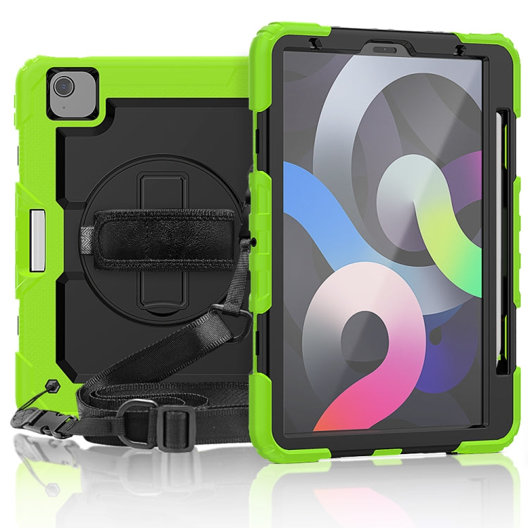 Funda protectora de silicona y PC a prueba de golpes con soporte, correa para el hombro, correa para la mano y ranura para bolígrafo, para iPad Air 2022/2020 10.9, para Samsung Galaxy Tab A7 (2020) T500/T505