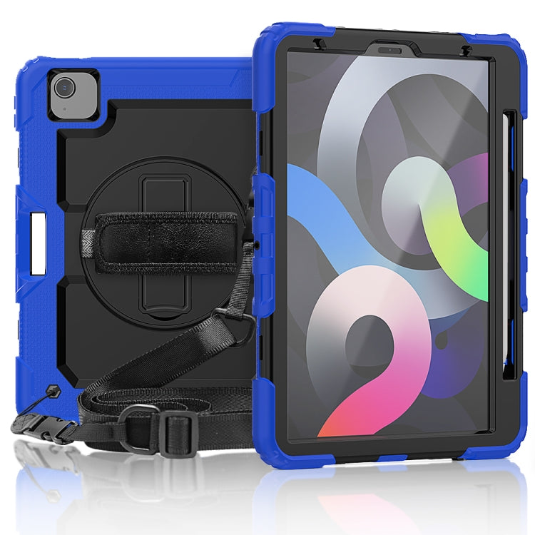 Funda protectora de silicona y PC a prueba de golpes con soporte, correa para el hombro, correa para la mano y ranura para bolígrafo, para iPad Air 2022/2020 10.9, para Samsung Galaxy Tab A7 (2020) T500/T505