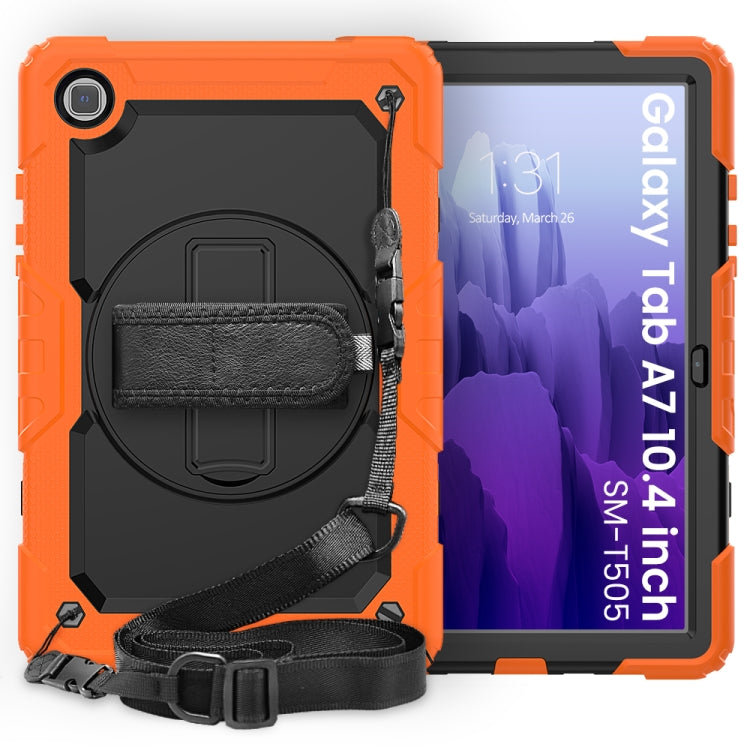 Funda protectora de silicona y PC a prueba de golpes con soporte, correa para el hombro, correa para la mano y ranura para bolígrafo, para iPad Air 2022/2020 10.9, para Samsung Galaxy Tab A7 (2020) T500/T505