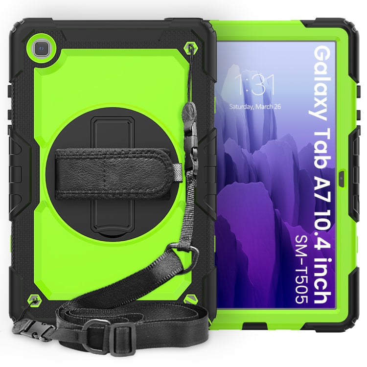 Funda protectora de silicona y PC a prueba de golpes con soporte, correa para el hombro, correa para la mano y ranura para bolígrafo, para iPad Air 2022/2020 10.9, para Samsung Galaxy Tab A7 (2020) T500/T505
