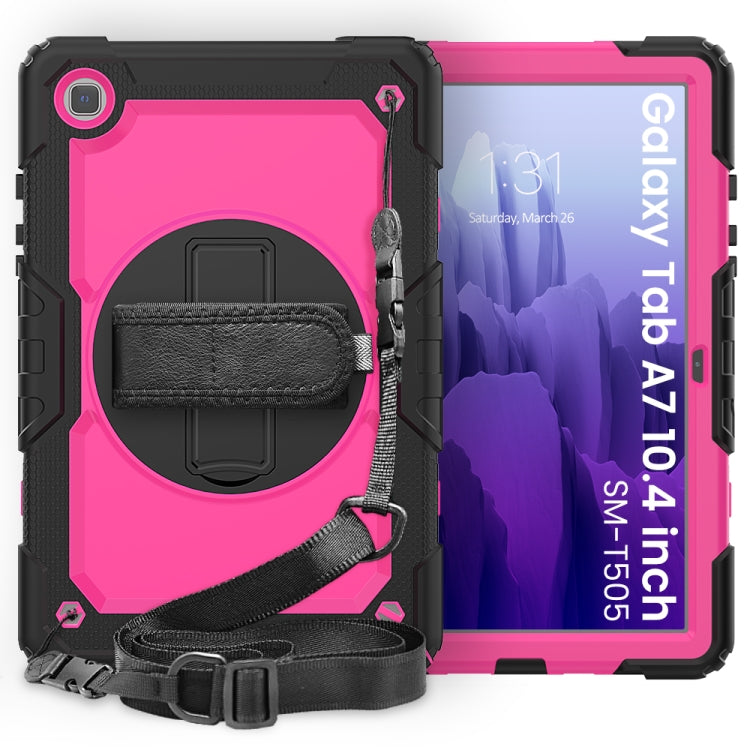 Funda protectora de silicona y PC a prueba de golpes con soporte, correa para el hombro, correa para la mano y ranura para bolígrafo, para iPad Air 2022/2020 10.9, para Samsung Galaxy Tab A7 (2020) T500/T505