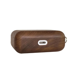 Wooden Earphone Protective Case For AirPods Pro, Black Walnut, Safflower Pear, Bamboo, Cherry