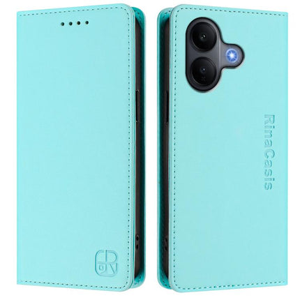 RC01 Dual-Folded Magnetic Suction RFID Leather Phone Case, For vivo V60 Lite 4G / 5G