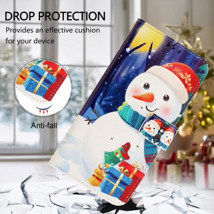Christmas Series Buckle Leather Phone Case with Hand Strap, For Motorola Moto G67 Power 5G, For Motorola Edge 70 5G, For Motorola Moto G06 4G