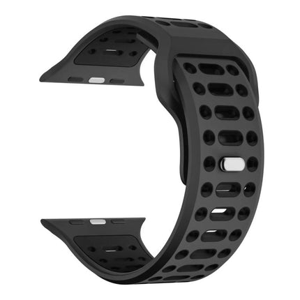 xDfind Two Color Silicone Sport Breathable Watch Band, For Apple Watch 46mm / 49mm / 45mm / 44mm
