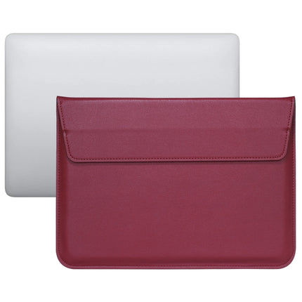 PU Leather Ultra-thin Envelope Bag Laptop Bag with Stand Function