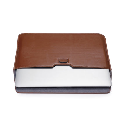 PU Leather Ultra-thin Envelope Bag Laptop Bag with Stand Function