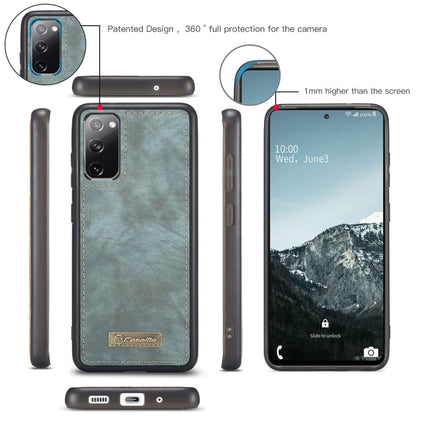CaseMe 008 Detachable Multifunctional Horizontal Flip Leather Case with Holder & Card Slot & Zipper Wallet & Photo Frame, For Samsung Galaxy S20 FE
