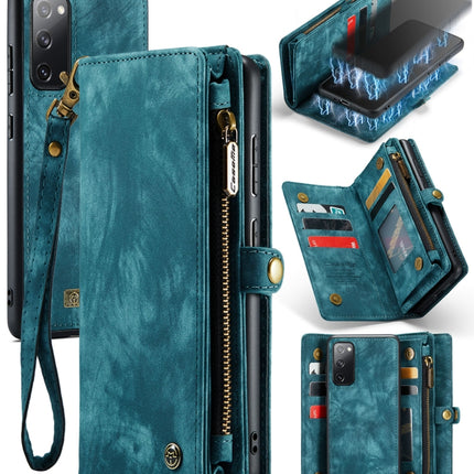 CaseMe 008 Detachable Multifunctional Horizontal Flip Leather Case with Holder & Card Slot & Zipper Wallet & Photo Frame, For Samsung Galaxy S20 FE