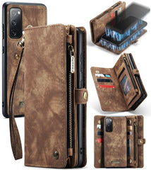 CaseMe 008 Detachable Multifunctional Horizontal Flip Leather Case with Holder & Card Slot & Zipper Wallet & Photo Frame, For Samsung Galaxy S20 FE