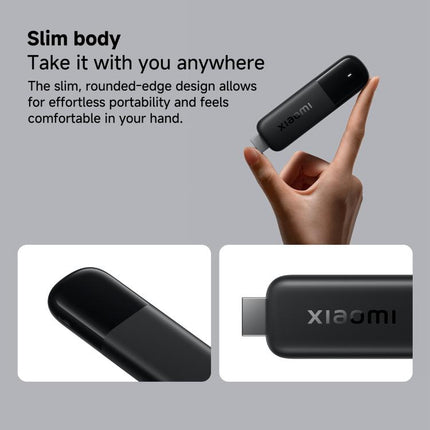 Original Xiaomi TV Stick 2nd Gen Quad Core Cortex-A55 4K Ultra HD Dual-Band WiFi6 Google TV Stick, Global Version with Google Play, 2GB+8GB