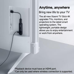 Original Xiaomi TV Stick 2nd Gen Quad Core Cortex-A55 4K Ultra HD Dual-Band WiFi6 Google TV Stick, Global Version with Google Play