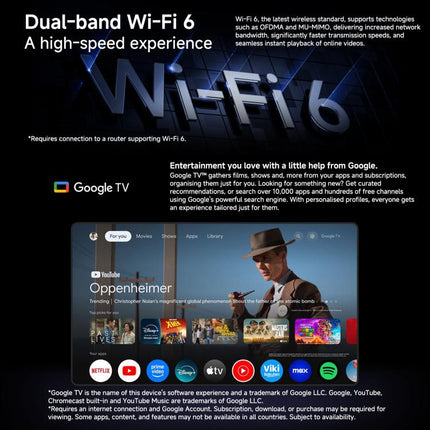 Original Xiaomi TV Stick 2nd Gen Quad Core Cortex-A55 4K Ultra HD Dual-Band WiFi6 Google TV Stick, Global Version with Google Play, 2GB+8GB