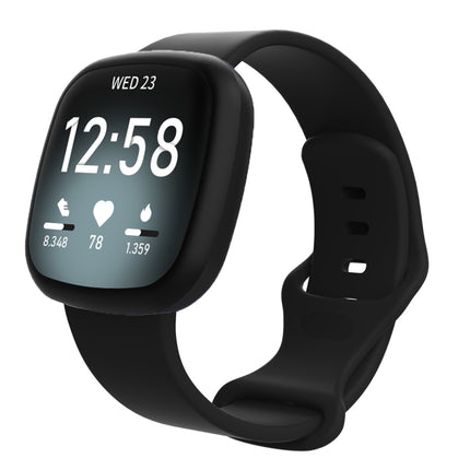 For Fitbit Versa 3 / Sense Silicone Replacement Strap Watchband, Size: L