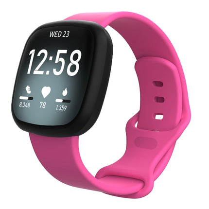 For Fitbit Versa 3 / Sense Silicone Replacement Strap Watchband, Size: L