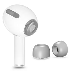 6 pares de tapones de silicona reemplazables para los oídos de los auriculares inalámbricos AirPods Pro, con caja de almacenamiento, silicona blanca