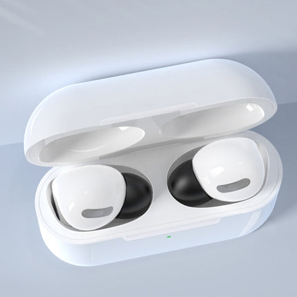 6 Pairs Wireless Earphone Replaceable Silicone Ear Cap Earplugs for AirPods Pro, with Storage Box, Silicone White
