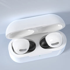 6 pares de tapones de silicona reemplazables para los oídos de los auriculares inalámbricos AirPods Pro, con caja de almacenamiento, silicona blanca