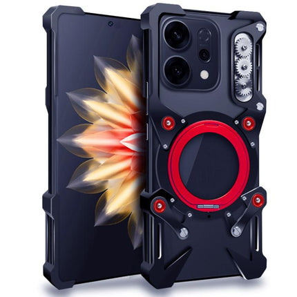 Rotating Bracket Hollow Metal Phone Case with Lanyard, For OPPO Reno15 F 5G, For OPPO Reno15 Pro 5G Global, For OPPO A6 GT, For OPPO Find X9 Pro, For OPPO K13 Turbo, For OPPO K13 Turbo Pro, For OPPO Reno14 F 5G Global, For OPPO Reno14 Pro 5G Global    ...
