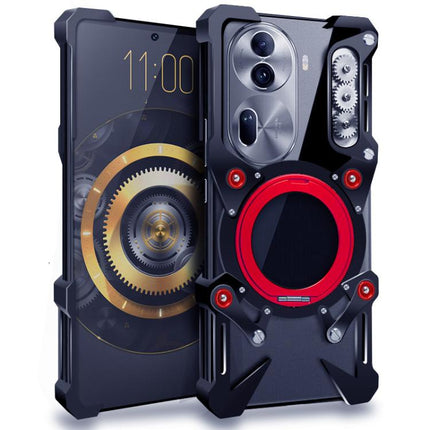 Rotating Bracket Hollow Metal Phone Case with Lanyard, For OPPO A5 5G Global / A6i, For OPPO Reno13 Pro 5G Global, For OPPO Reno13 5G Global, For OPPO Find X8, For OPPO Reno12 Pro 5G Global, For OPPO Reno12 5G Global, For OPPO Find X7                  ...