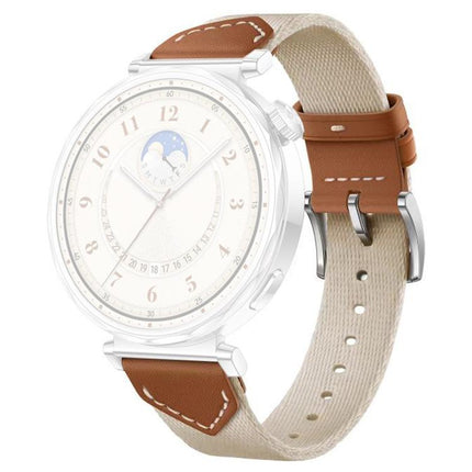 xDfind Hybrid Braid Leather Watch Band, For Huawei Watch GT 5 / 4 / 3 41mm