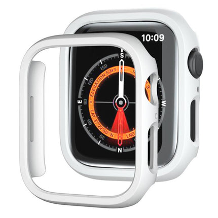 xDfind PC Frosted Hollow Half Coverage Watch Cover, For Apple Watch Ultra 3 / 2 / 1 49mm, For Apple Watch Series 9 / 8 / 7 45mm