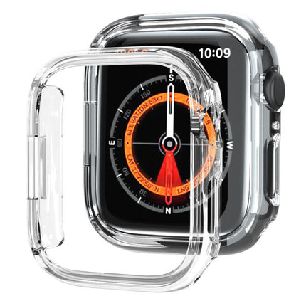xDfind PC Frosted Hollow Half Coverage Watch Cover, For Apple Watch Ultra 3 / 2 / 1 49mm, For Apple Watch Series 9 / 8 / 7 45mm