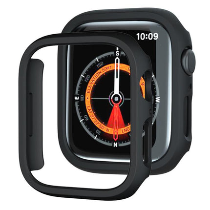 xDfind PC Frosted Hollow Half Coverage Watch Cover, For Apple Watch Ultra 3 / 2 / 1 49mm, For Apple Watch Series 9 / 8 / 7 45mm