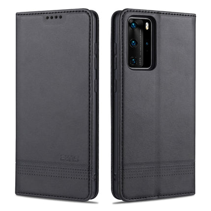 AZNS Magnetic Calf Texture Horizontal Flip Leather Case with Card Slots & Holder & Wallet, For OPPO A91, For Huawei P40, For Huawei P40 Pro, For Samsung Galaxy S10