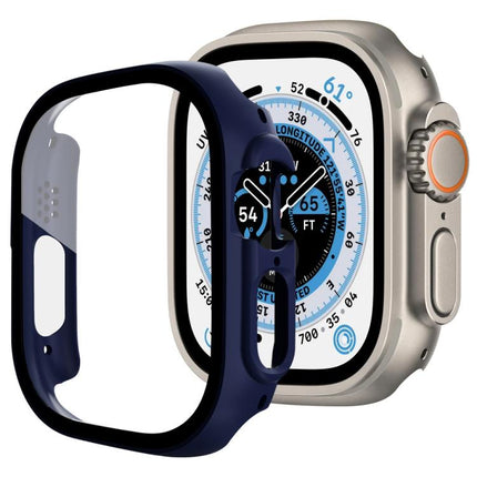 xDfind Tempered Glass Film Integrated PC Watch Cover, For Apple Watch Series 6 / 5 / 4 / SE 40mm, For Apple Watch Series 11 46mm / 10 46mm