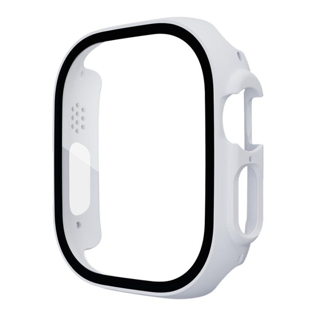 xDfind Tempered Glass Film Integrated PC Watch Cover, For Apple Watch Series 11 42mm / 10 42mm, For Apple Watch Series 9 / 8 / 7 45mm