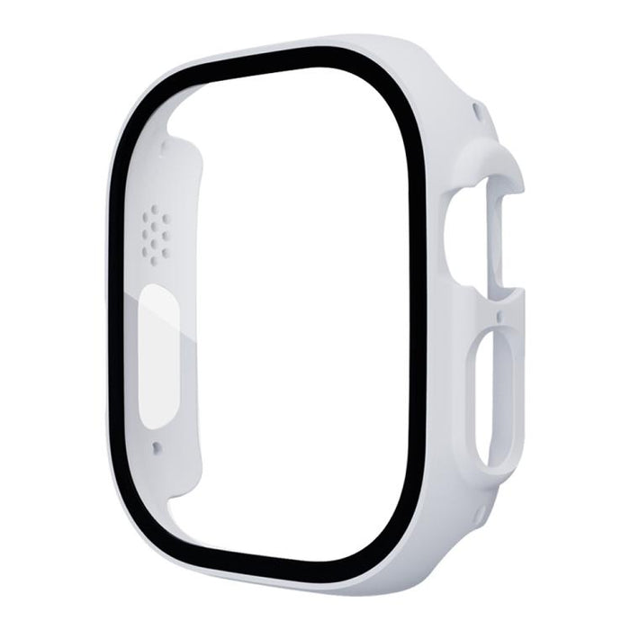 xDfind Tempered Glass Film Integrated PC Watch Cover, For Apple Watch Series 11 42mm / 10 42mm, For Apple Watch Series 9 / 8 / 7 45mm
