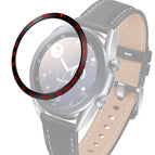 For Samsung Galaxy Watch 3 41mm / Black Ring Red Letter