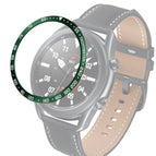 For Samsung Galaxy Watch 3 45mm / Army Green White Letter
