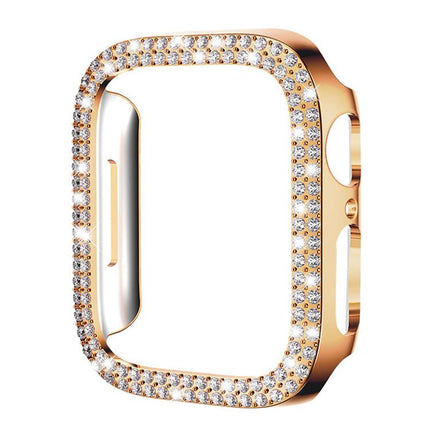 xDfind Double Row Diamond Hollow PC Watch Cover, For Apple Watch Series 6 / 5 / 4 / SE 44mm, For Apple Watch Series 6 / 5 / 4 / SE 40mm
