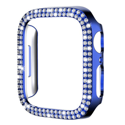 xDfind Double Row Diamond Hollow PC Watch Cover, For Apple Watch Ultra 3 / 2 / 1 49mm, For Apple Watch Series 9 / 8 / 7 45mm