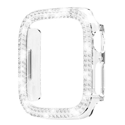 xDfind Double Row Diamond Hollow PC Watch Cover, For Apple Watch Ultra 3 / 2 / 1 49mm, For Apple Watch Series 9 / 8 / 7 45mm