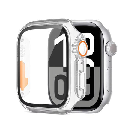 xDfind Change to Ultra 49mm Tempered Glass Film Integrated PC Watch Cover, For Apple Watch Series 6 / 5 / 4 / SE 44mm, For Apple Watch Series 6 / 5 / 4 / SE 40mm, For Apple Watch Series 9 / 8 / 7 45mm, For Apple Watch Series 9 / 8 / 7 41mm