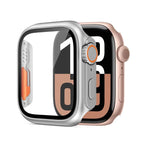 For Apple Watch Series 6 / 5 / 4 / SE 44mm / Silver+Orange